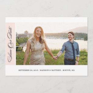 Klassischer Chic Save the Date Fotokarte
