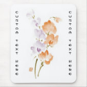 Klassischer chinesischer Sumi-e Blume Farbe c Mousepad (Vorne)