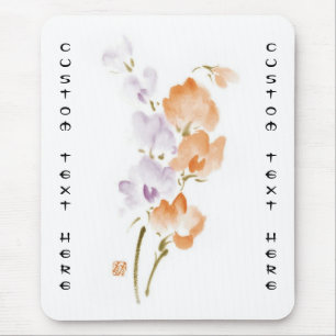 Klassischer chinesischer Sumi-e Blume Farbe c Mousepad