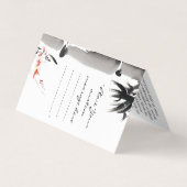 Klassischer chinesischer Sumi-e Tintenbambusbaum Visitenkarten (Vorderseite)