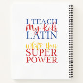 Klassischer Christlicher Mama-Lehrer Notizblock (Rückseite)