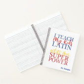 Klassischer Christlicher Mama-Lehrer Notizblock (Innenseite)