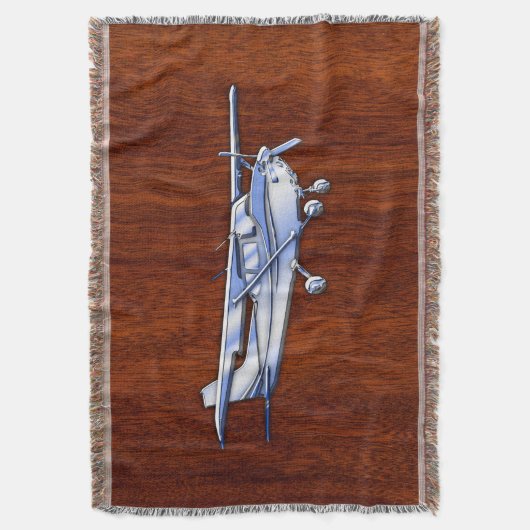 Klassischer Chrome wie Cessna auf Mahogany Decke (Vorderseite Vertikal)