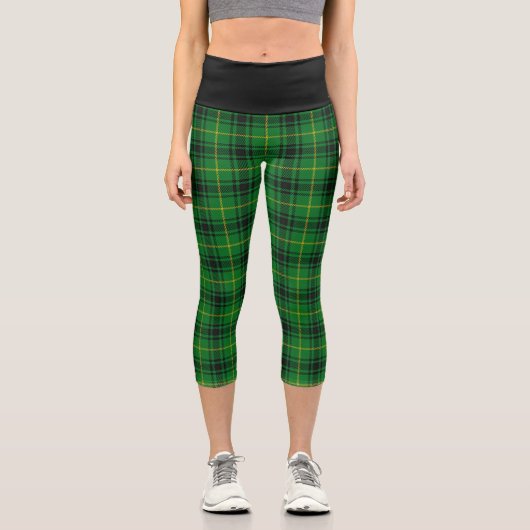 Klassischer Clan Arthur MacArthur Tartan Kariert Capri Leggings (Vorderseite)