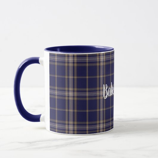 Klassischer Clan-Bäckertartan-karierte Tasse (Links)