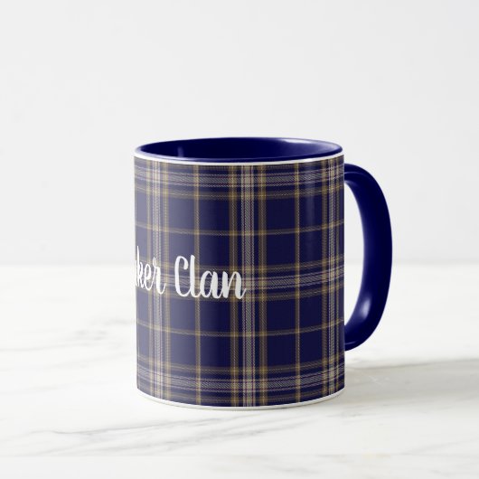 Klassischer Clan-Bäckertartan-karierte Tasse (VorderseiteRechts)
