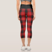 Klassischer Clan Cunningham Tartan Kariert Capri Leggings (Rückseite)