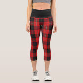 Klassischer Clan Cunningham Tartan Kariert Capri Leggings (Vorderseite)