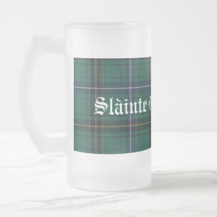 Klassischer Clan Henderson Tartan Karo Stein Mattglas Bierglas
