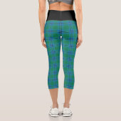Klassischer Clan Irvine Tartan Kariert Capri Leggings (Rückseite)