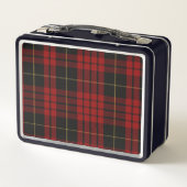 Klassischer Clan MacQueen Tartan Kariert Custom Metall Brotdose (Rückseite)