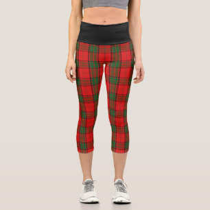 Klassischer Clan Maxwell Tartan Kariert Capri Leggings