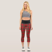 Klassischer Clan Stewart Tartan Kariert Capri Leggings (Vorderseite)