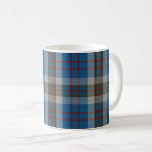 Klassischer Clan Thompson blau und grauer Tartan Kaffeetasse