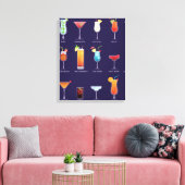Klassischer Cocktail Leinwanddruck (Insitu (Wohnzimmer))