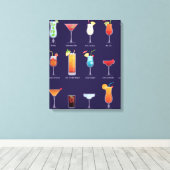 Klassischer Cocktail Leinwanddruck (Insitu (Holzboden))