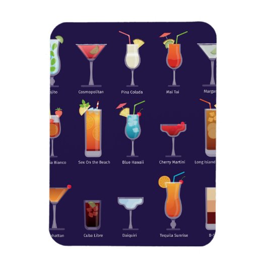 Klassischer Cocktail Magnet (Vertikal)