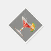 Klassischer Cocktail Serviette (Ecke)