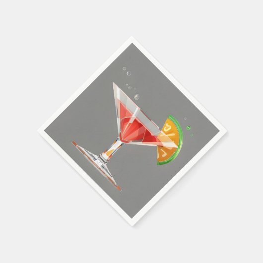 Klassischer Cocktail Serviette (Ecke)