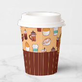 klassischer Coffee Shop und Gebäck Pappbecher (Rechts)