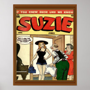 Klassischer Comic-Cover Vintage Suzie Poster