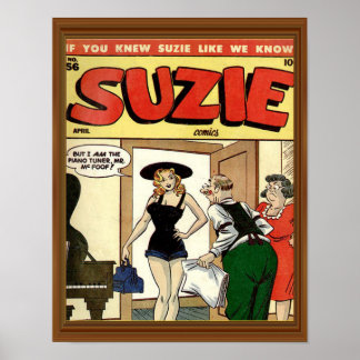 Klassischer Comic-Cover Vintage Suzie Poster