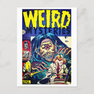 Klassischer Comic Postkarte