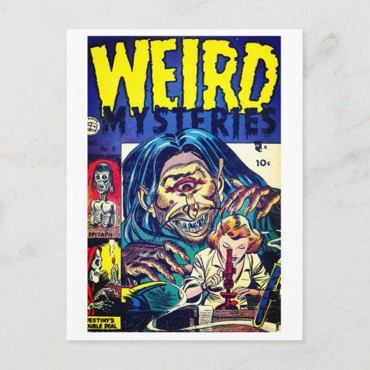 Klassischer Comic Postkarte (Vorderseite)