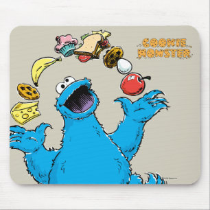Klassischer Cookie-Monster-Jongleur Mousepad