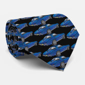 Klassischer Corvette Design Necktie Krawatte (Gerollt)