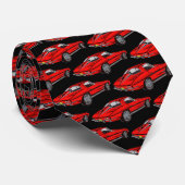 Klassischer Corvette Design Necktie Krawatte (Gerollt)