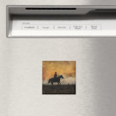 Klassischer Cowboy und Pferdemagnet Magnet (In Situ (Geschirrspüler))