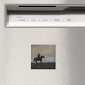 Klassischer Cowboy und Pferdemagnet Magnet (In Situ (Geschirrspüler))