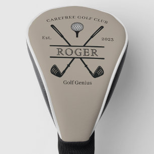Klassischer Cross Club Name Golf Headcover