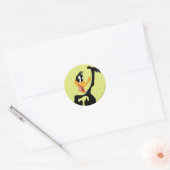 Klassischer DAFFY DUCK™ Runder Aufkleber (Umschlag)