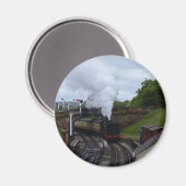 Klassischer Dampf-Zug Magnet (Vorderseite/Rückseite)