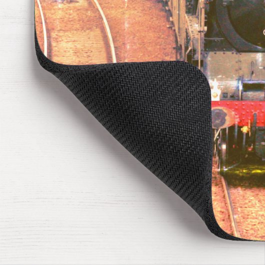 Klassischer Dampflok, auf den Tracks, mit Ihrem Na Mousepad (Ecke)