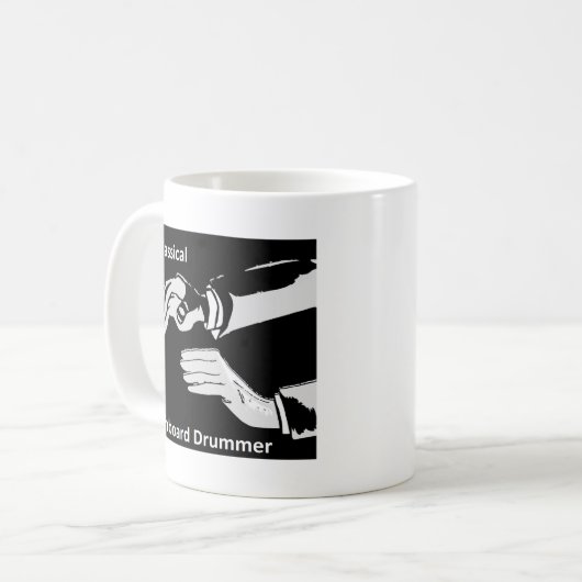 Klassischer Dashboard-Dashboard-Trommler Kaffeetasse (Vorderseite Links)
