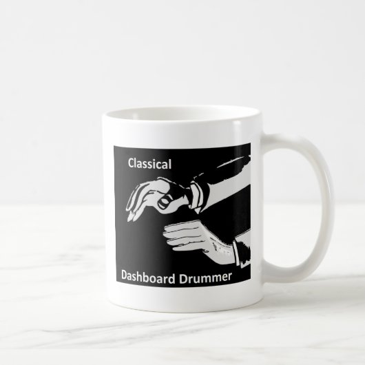 Klassischer Dashboard-Dashboard-Trommler Kaffeetasse (Rechts)