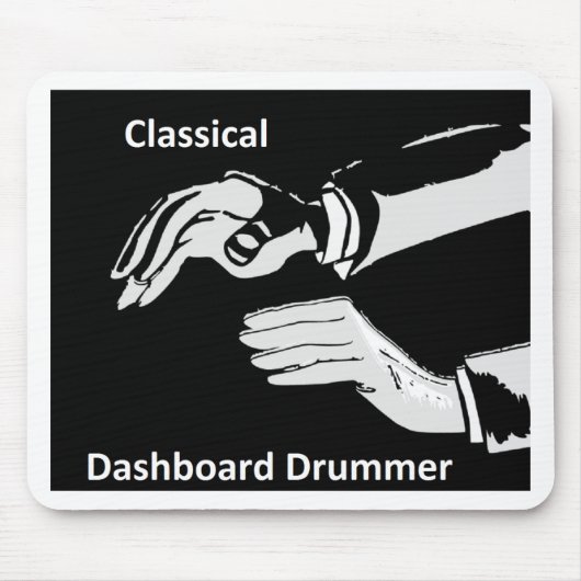 Klassischer Dashboard-Dashboard-Trommler Mousepad (Vorne)