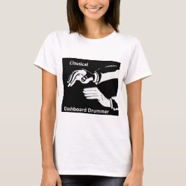 Klassischer Dashboard-Dashboard-Trommler T-Shirt