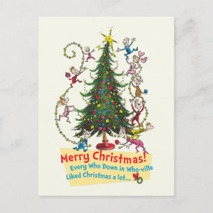 Klassischer Der Grinch Frohe Weihnachten! Feiertagspostkarte
