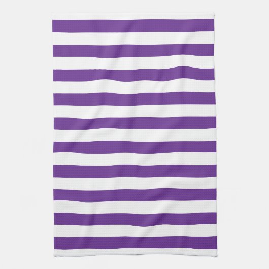 Klassischer dicker, Lila und weiß, horizontal gest Geschirrtuch (Vertikal)