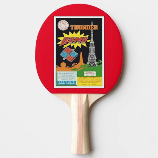 klassischer Donner-Power Tischtennis Schläger (Vorderseite)