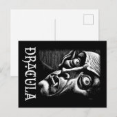 Klassischer Dracula Vintag Gothic Vampire Hallowee Postkarte (Vorne/Hinten)