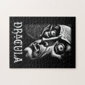 Klassischer Dracula Vintage-Gothic-Vampir-Hallowee Puzzle (Horizontal)