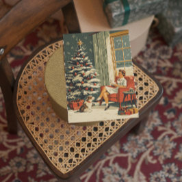 Klassischer Dungenkrebs Feiertagskarte