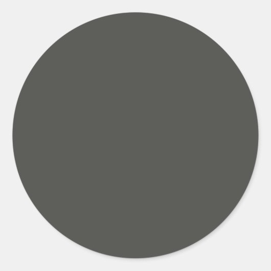 Klassischer Dunkelgrau Klassischer Rundsticker Runder Aufkleber (Vorderseite)