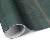 Klassischer dunkelgrüner Tartan-Karo Geschenkpapier (Rolleneckpunkt)