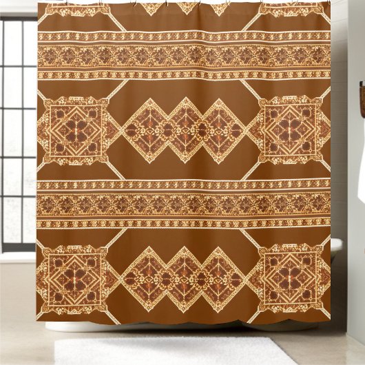 Klassischer Duschvorhang Rustikales Bauernhaus